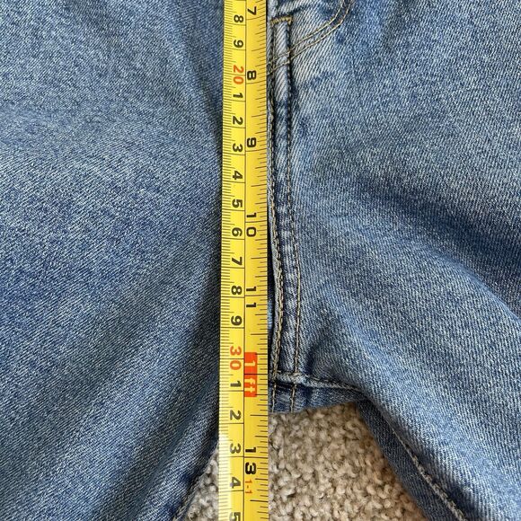 Levis Mile High Cropped Wide Leg Jeans Women 29 Button Fly Vtg Style Festival - Picture 12 of 14